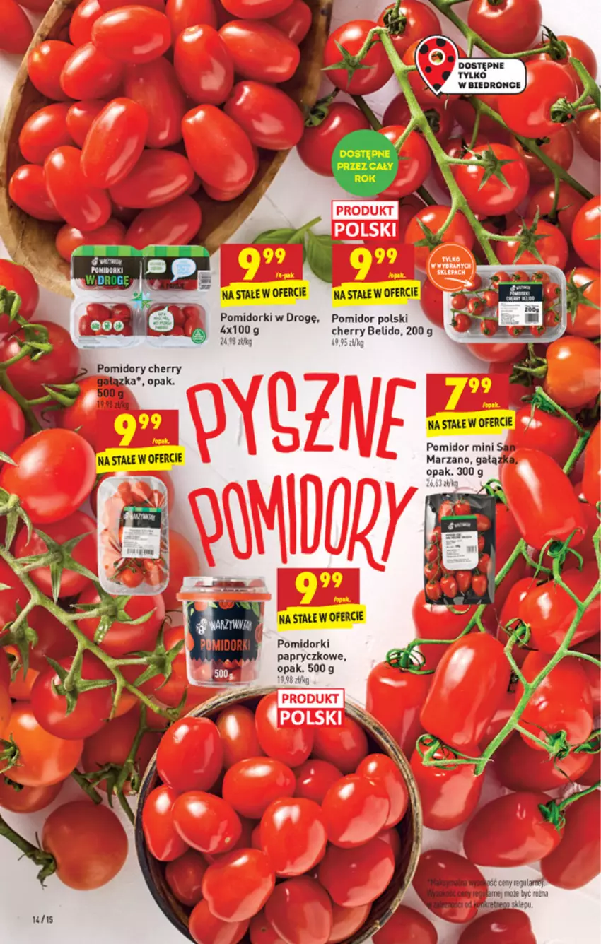 Gazetka promocyjna Biedronka - W tym tygodniu PM - ważna 09.12 do 15.12.2021 - strona 14 - produkty: Dron, Pomidorki, Pomidory