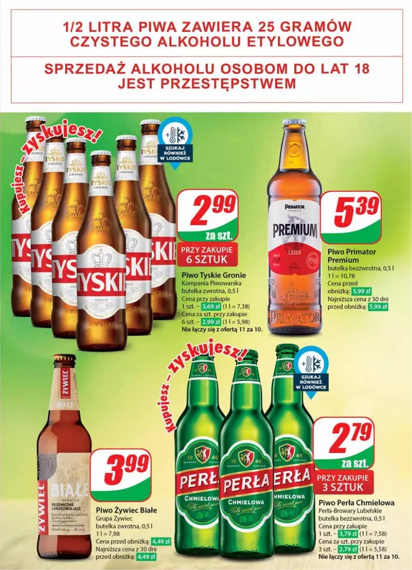 Gazetka promocyjna Dino - Gazetka 36 / 2024 - ważna 04.09 do 10.09.2024 - strona 45 - produkty: Perła, Piwo, Prima, Tyskie