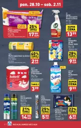 Gazetka promocyjna Aldi - Pełna oferta - Gazetka - ważna od 02.11 do 02.11.2024 - strona 16 - produkty: Pur, Cif, Spray do czyszczenia, Papier, Zawieszka do wc, Bref, Purina, Papier toaletowy, Płyn do płukania, Ręcznik, Rolki, Gillette, Felix, Ręczniki papierowe, Folia aluminiowa