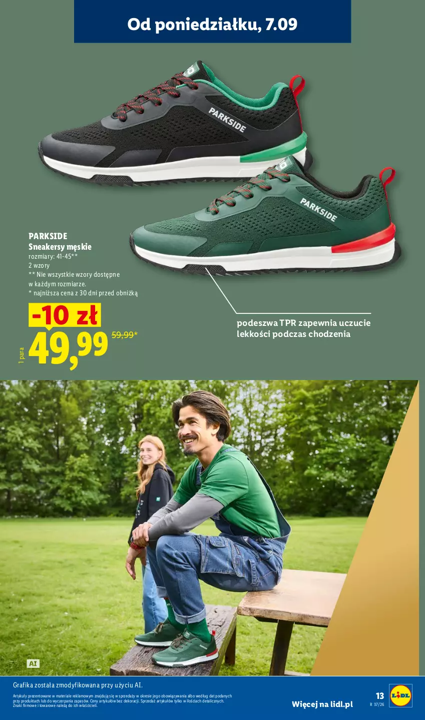 Gazetka promocyjna Lidl - Gazetka ważna od 07.09. do 12.09. - ważna 07.09 do 12.09.2026 - strona 17 - produkty: Gra, Grafika, Parkside, Sneakersy
