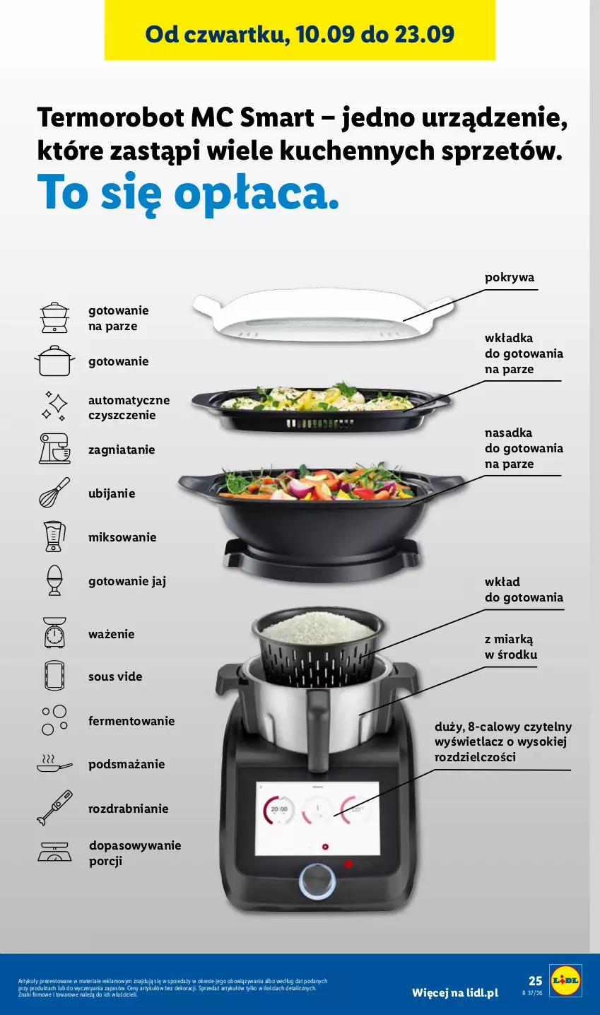 Gazetka promocyjna Lidl - Gazetka ważna od 07.09. do 12.09. - ważna 07.09 do 12.09.2026 - strona 29 - produkty: Pokrywa, Por, Robot, Sok