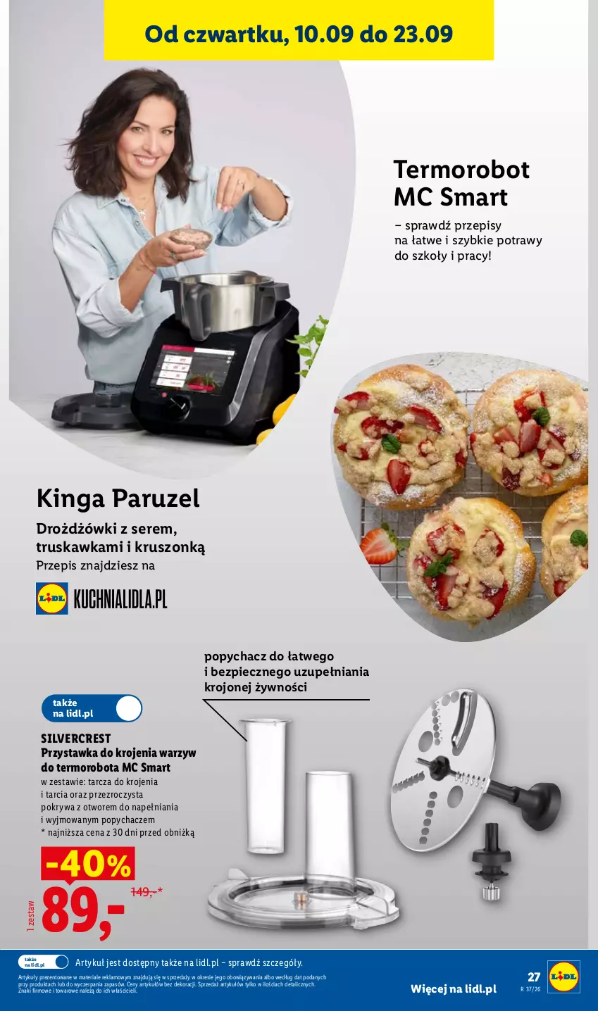 Gazetka promocyjna Lidl - Gazetka ważna od 07.09. do 12.09. - ważna 07.09 do 12.09.2026 - strona 31 - produkty: Piec, Pokrywa, Robot, Ser, Silvercrest