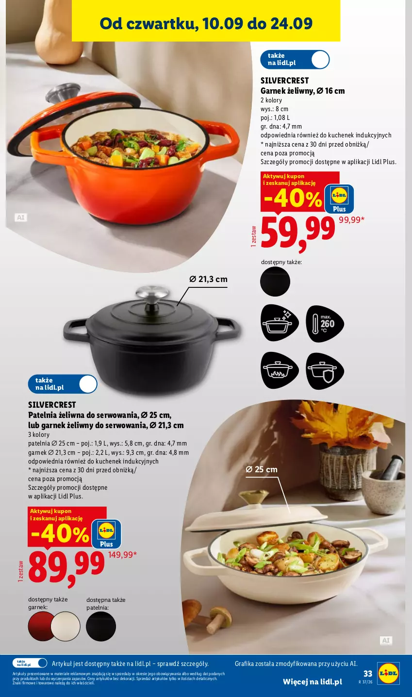 Gazetka promocyjna Lidl - Gazetka ważna od 07.09. do 12.09. - ważna 07.09 do 12.09.2026 - strona 39 - produkty: Garnek, Gra, Grafika, Patelnia, Ser, Silvercrest