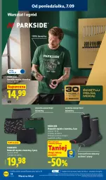 Gazetka promocyjna Lidl - Gazetka ważna od 07.09. do 12.09. - Gazetka - ważna od 12.09 do 12.09.2026 - strona 18 - produkty: Parkside, Sok, Ser, Gra, Karp, Kosz, Skarpetki, Koszulka, Ogród, Bokserki, Grafika