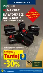 Gazetka promocyjna Lidl - Gazetka ważna od 07.09. do 12.09. - Gazetka - ważna od 12.09 do 12.09.2026 - strona 20 - produkty: Parkside, Ogród, Akumulator