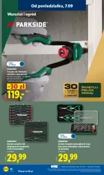 Gazetka promocyjna Lidl - Gazetka ważna od 07.09. do 12.09. - Gazetka - ważna od 12.09 do 12.09.2026 - strona 24 - produkty: Piec, Parkside, Zestaw wkrętaków, Wkręt, Szczypce, Ogród