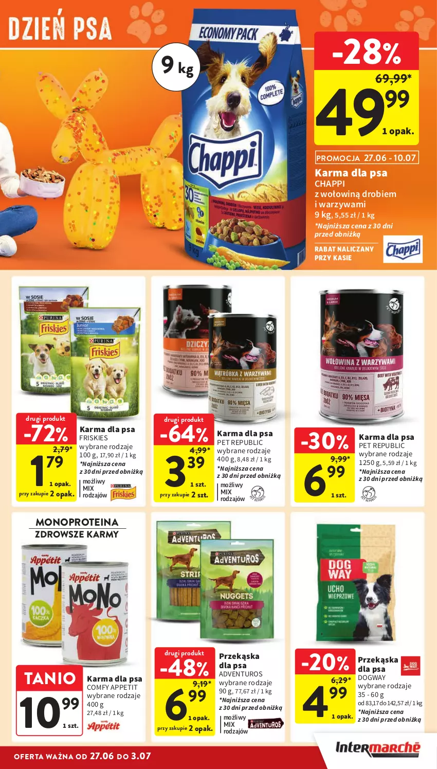 Gazetka promocyjna Intermarche - Gazetka Intermarche - ważna 27.06 do 03.07.2024 - strona 35 - produkty: Adventuros, Chappi, Friskies, Warzywa