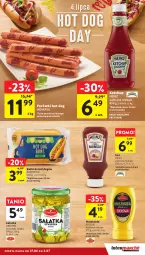 Gazetka promocyjna Intermarche - Gazetka Intermarche - Gazetka - ważna od 03.07 do 03.07.2024 - strona 17 - produkty: Sałatka, Ketchup, Sos, Mus, Hot dog, Parówki, Sałat, Parówki hot dog, Bułki do hot dogów, Heinz, Musztarda