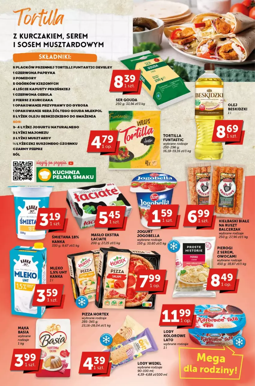 Gazetka promocyjna ABC - ważna 18.05 do 30.05.2023 - strona 2 - produkty: Basia, Bell, Bella, Beskidzki, Cebula, Fa, Gouda, Gyros, Hortex, Jogobella, Jogurt, Kiełbaski białe, Kuchnia, Kurczak, Lack, Lody, Majonez, Masło, Mleko, Mus, Olej, Papryka, Pieprz, Pierogi, Pizza, Pomidory, Przyprawy, Ser, Sól, Sos