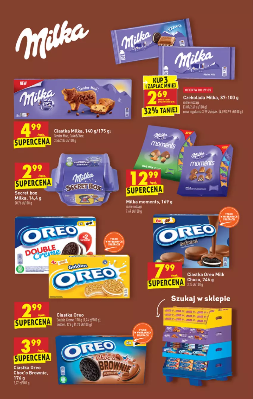 Gazetka promocyjna Biedronka - W tym tygodniu - ważna 27.05 do 02.06.2021 - strona 51 - produkty: Brownie, Ciastka, Czekolada, Milka, Moments, Oreo