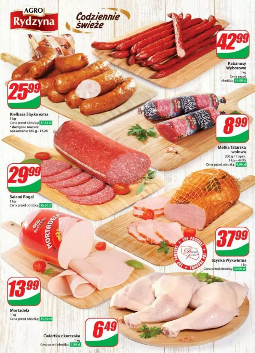 Gazetka promocyjna Dino - ważna 27.12.2024 do 02.01.2025 - strona 3 - produkty: Kiełbasa, Kiełbasa śląska, Kurczak, Metka tatarska, Rogal, Salami