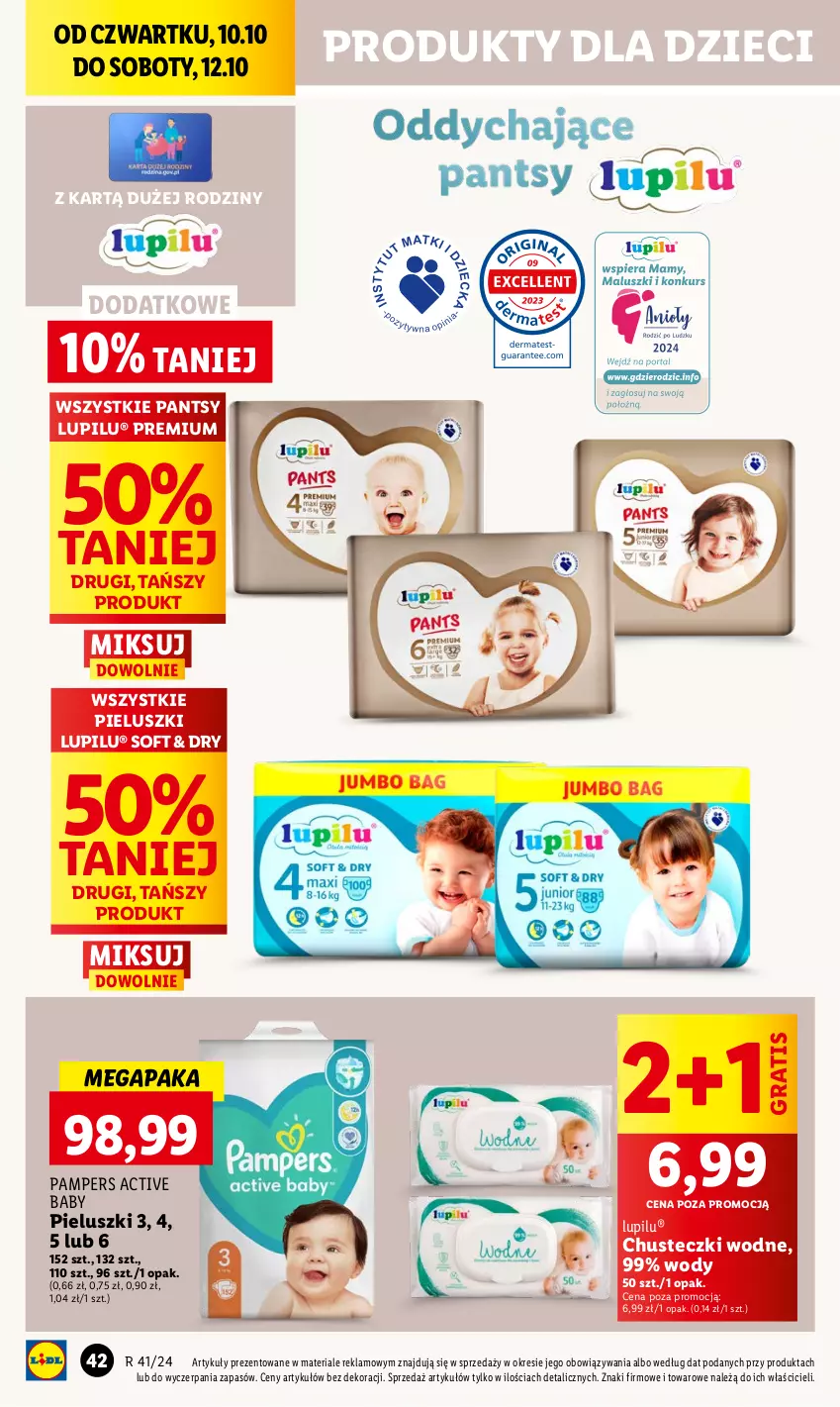 Gazetka promocyjna Lidl - GAZETKA - ważna 10.10 do 12.10.2024 - strona 48 - produkty: Chusteczki, Dzieci, Gra, Pampers