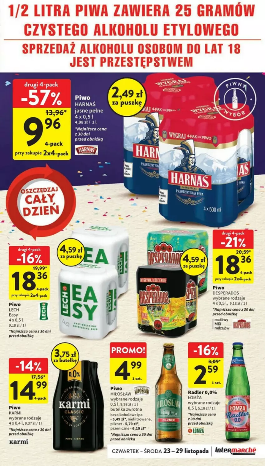 Gazetka promocyjna Intermarche - ważna 23.11 do 29.11.2023 - strona 16 - produkty: Desperados, Fa, Karmi, Piwo, Radler, Top