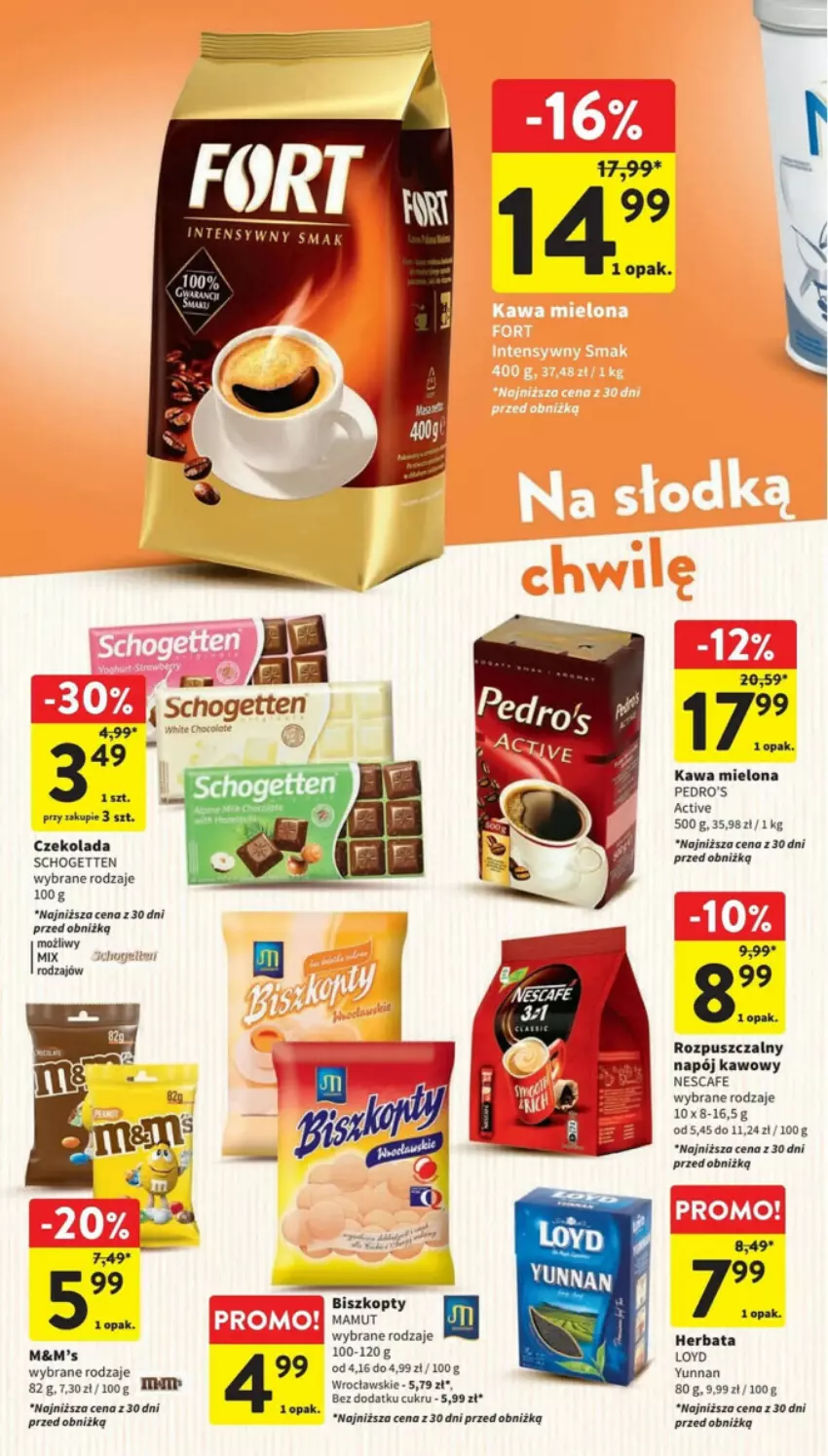 Gazetka promocyjna Intermarche - ważna 23.11 do 29.11.2023 - strona 30 - produkty: Biszkopty, Czekolada, Herbata, Kawa, Kawa mielona, Loyd, Napój, Schogetten