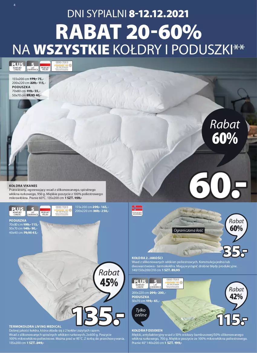 Gazetka promocyjna Jysk - Oferta tygodnia - ważna 08.12 do 23.12.2021 - strona 5 - produkty: Gra, Kołdra, Poduszka, Termokołdra