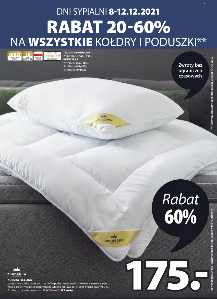 Gazetka promocyjna Jysk - Oferta tygodnia - ważna 08.12 do 23.12.2021 - strona 6 - produkty: Gra, Kołdra, Poduszka