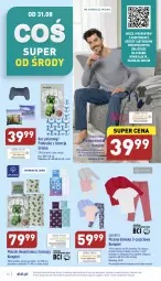 Gazetka promocyjna Aldi - Pełny katalog - Gazetka - ważna od 03.09 do 03.09.2022 - strona 32 - produkty: Koc, Pościel, Pościel dwustronna, Kosz, T-shirt, Poszewka, Koszulka, Wełna, Spodnie, Poduszka, Piżama, Queentex