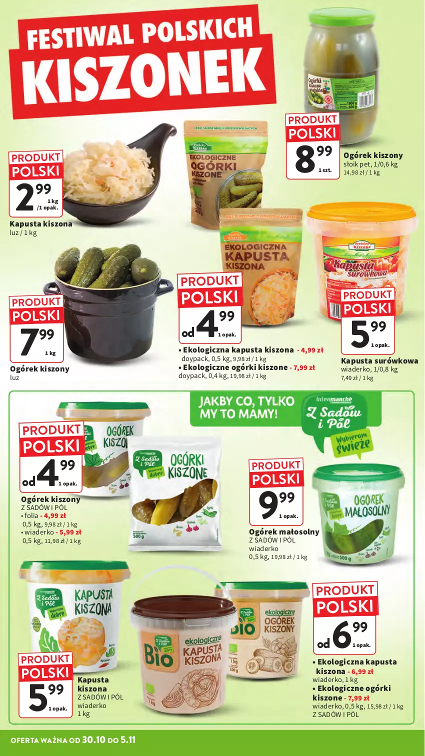Gazetka promocyjna Intermarche - Gazetka Intermarche - ważna 30.10 do 05.11.2025 - strona 16 - produkty: Ogórek