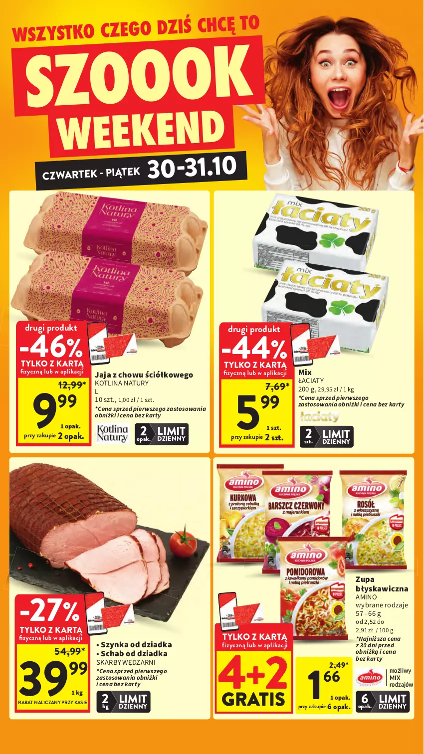 Gazetka promocyjna Intermarche - Gazetka Intermarche - ważna 30.10 do 05.11.2025 - strona 6 - produkty: Gra, Jaja, Kotlin, Szynka, Zupa