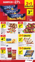Gazetka promocyjna Intermarche - Gazetka Intermarche - Gazetka - ważna od 05.11 do 05.11.2025 - strona 33 - produkty: Goplana, Kit Kat, Ciastka, Krakus, Gra, Cukier, Kinder Bueno, LANA, Czekolada, Delicje, Baton, E. Wedel, Cukierki, Krakuski, Kinder