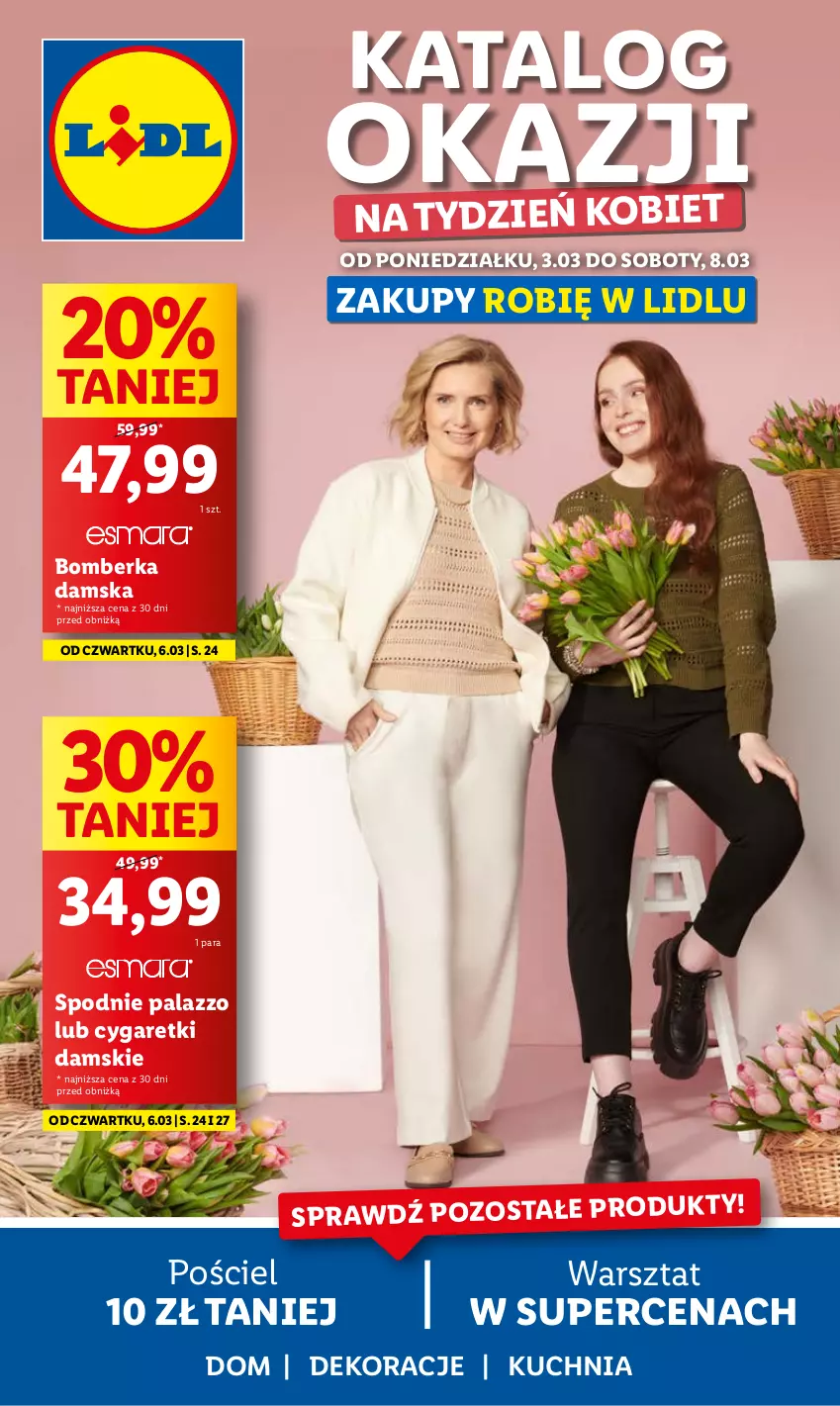 Gazetka promocyjna Lidl - GAZETKA - ważna 03.03 do 08.03.2025 - strona 1 - produkty: Kuchnia, Pościel, Spodnie