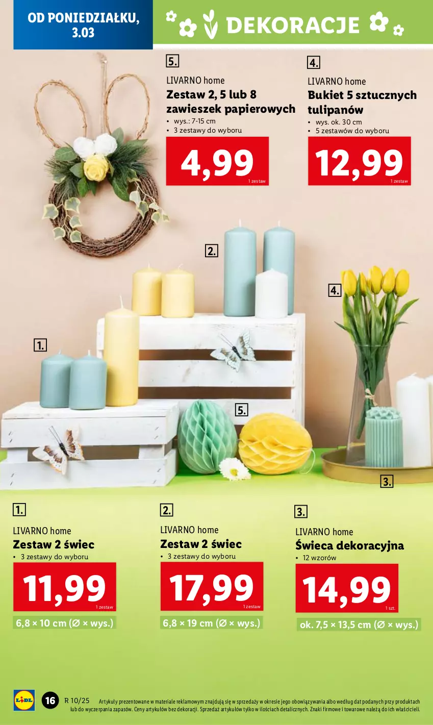 Gazetka promocyjna Lidl - GAZETKA - ważna 03.03 do 08.03.2025 - strona 16 - produkty: Bukiet, Ivar, Papier, Tulipan