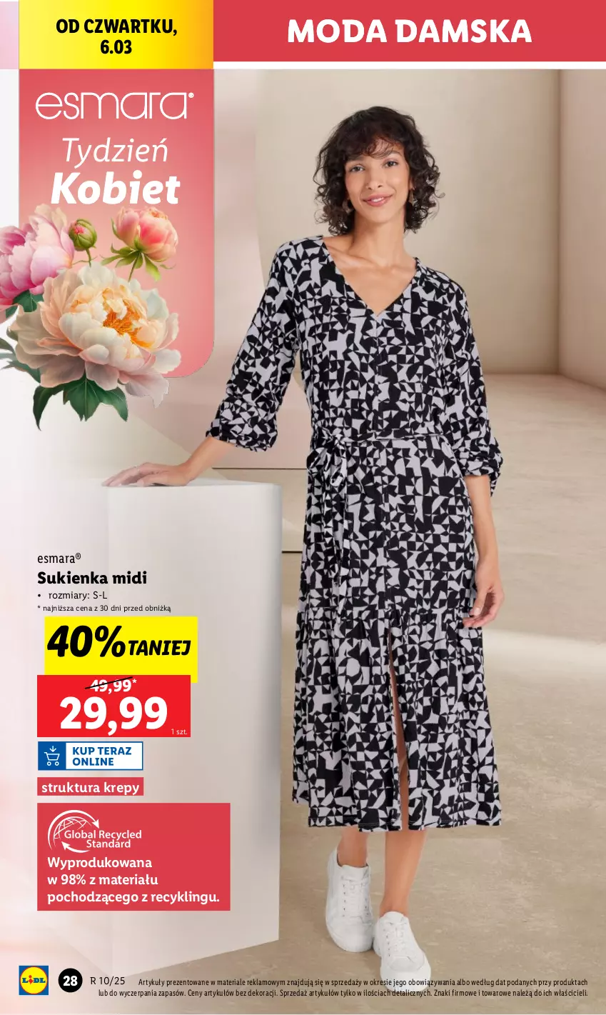 Gazetka promocyjna Lidl - GAZETKA - ważna 03.03 do 08.03.2025 - strona 28 - produkty: Moda, Sukienka