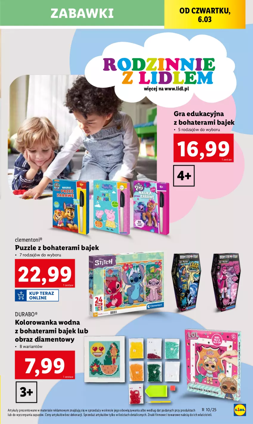 Gazetka promocyjna Lidl - GAZETKA - ważna 03.03 do 08.03.2025 - strona 39 - produkty: Gra, Kolorowanka, Obraz, Puzzle, Tera