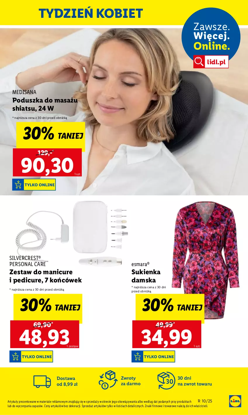 Gazetka promocyjna Lidl - GAZETKA - ważna 03.03 do 08.03.2025 - strona 43 - produkty: Isana, Manicure i pedicure, Poduszka, Silvercrest, Sukienka