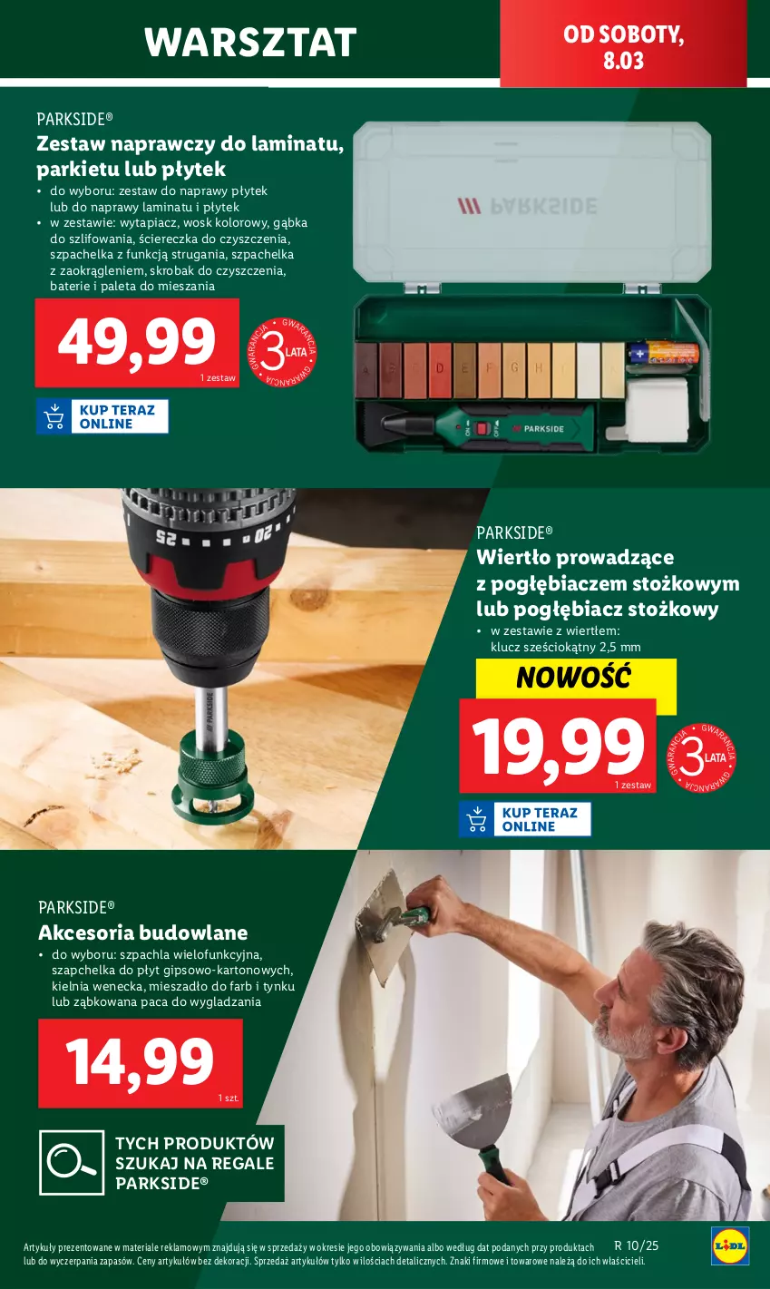 Gazetka promocyjna Lidl - GAZETKA - ważna 03.03 do 08.03.2025 - strona 53 - produkty: Fa, Mieszadło, Paleta, Parkside