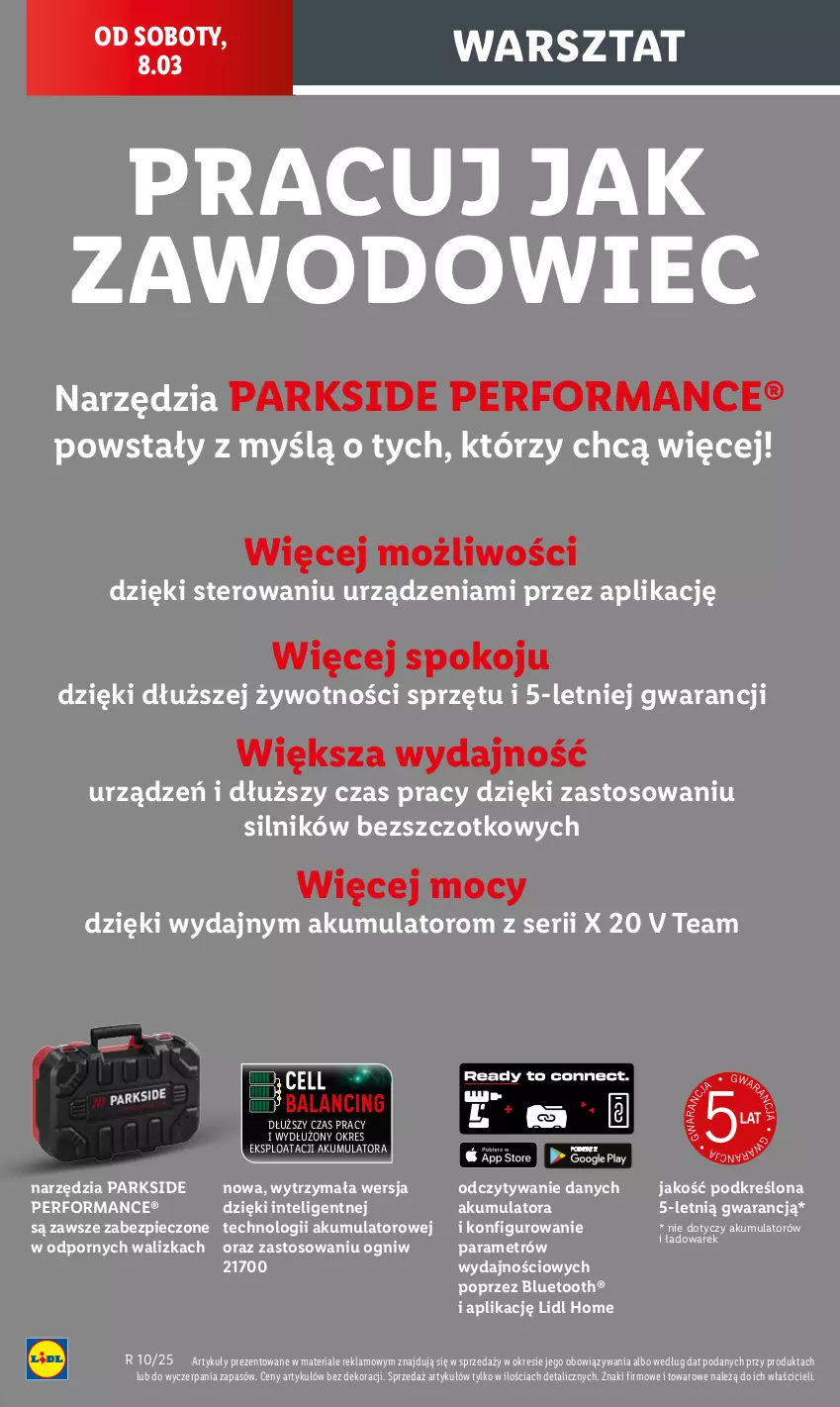 Gazetka promocyjna Lidl - GAZETKA - ważna 03.03 do 08.03.2025 - strona 54 - produkty: Akumulator, Intel, Parkside, Piec, Por, Ser, Walizka