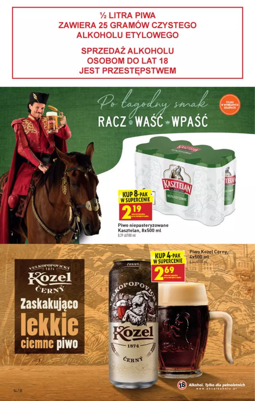 Gazetka promocyjna Biedronka - Długi weekend - ważna 02.06 do 09.06.2021 - strona 54 - produkty: Kasztelan, Kozel, Piwo