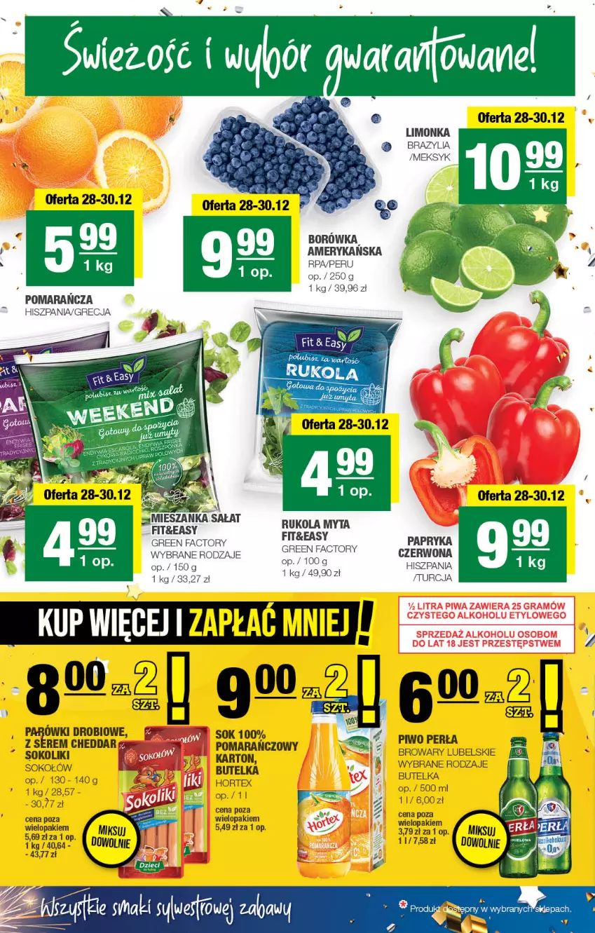 Gazetka promocyjna Spar - Spar - ważna 26.12.2023 do 05.01.2024 - strona 2 - produkty: Borówka, Dzieci, Fa, Gra, Limonka, Papryka, Piwa, Rukola