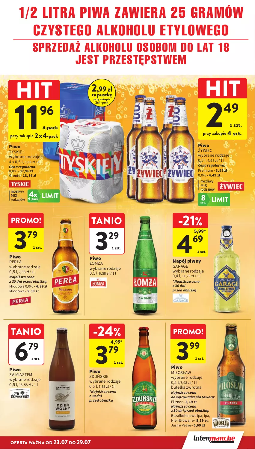 Gazetka promocyjna Intermarche - Gazetka Intermarche - ważna 23.07 do 29.07.2026 - strona 31 - produkty: Gra, Napój, Perła, Piwa, Piwo, Tyskie