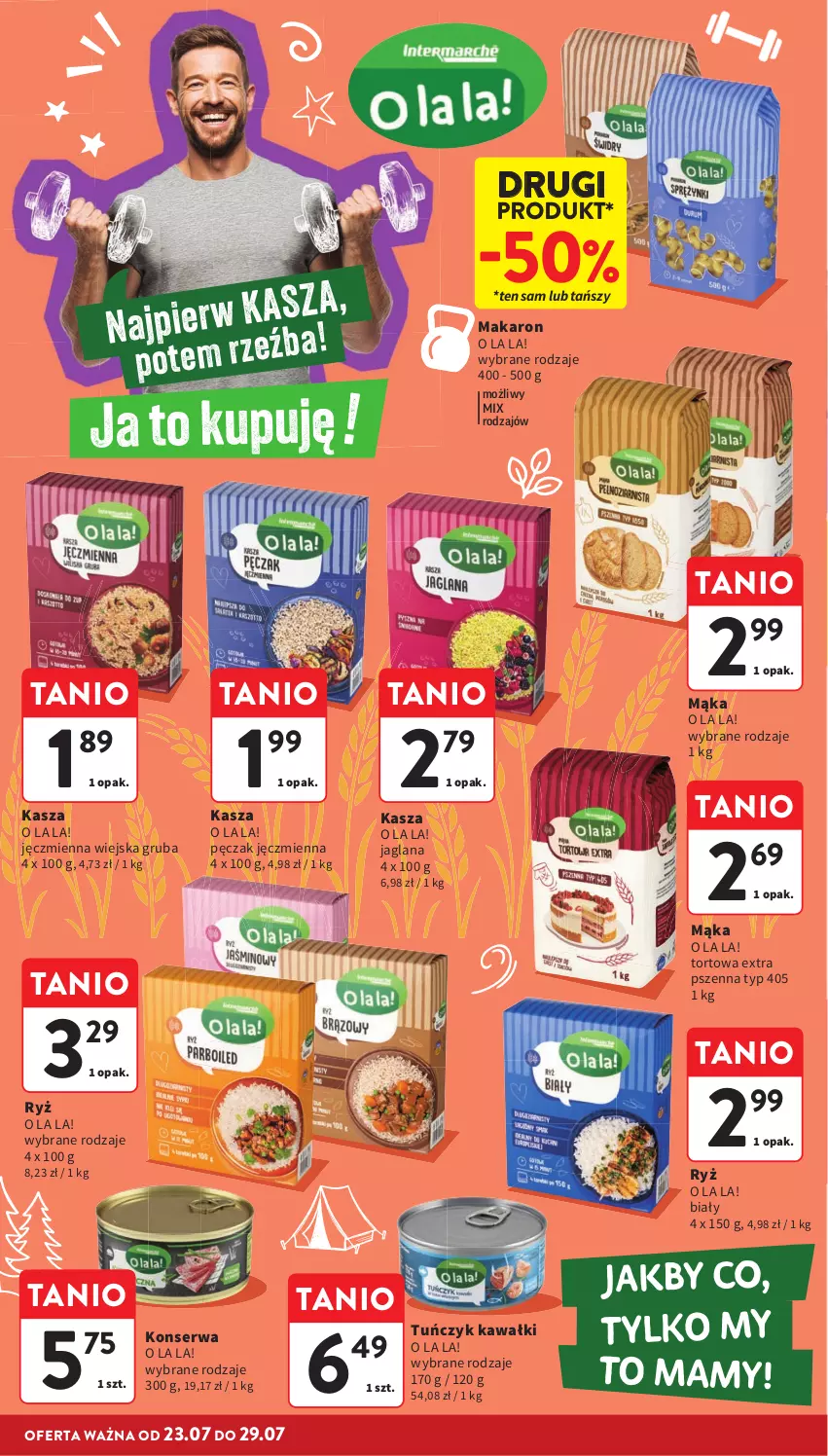 Gazetka promocyjna Intermarche - Gazetka Intermarche - ważna 23.07 do 29.07.2026 - strona 32 - produkty: Kasza, Kawa, LANA, Mąka, Makaron, Ryż, Ser, Tuńczyk