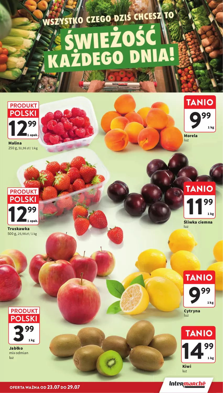 Gazetka promocyjna Intermarche - Gazetka Intermarche - ważna 23.07 do 29.07.2026 - strona 7 - produkty: Kiwi, Morela