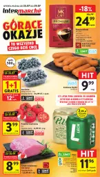 Gazetka promocyjna Intermarche - Gazetka Intermarche - Gazetka - ważna od 29.07 do 29.07.2026 - strona 1 - produkty: Piwa, Piwo, Gra, Borówka, Kawa mielona, Kawa, Schab wieprzowy, Morliny, Kiełbasa, Pomidor malinowy, Kiełbasa śląska