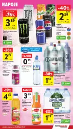 Gazetka promocyjna Intermarche - Gazetka Intermarche - Gazetka - ważna od 29.07 do 29.07.2026 - strona 29 - produkty: Sok, Mirinda, LANA, Pepsi, Fortuna, Napój gazowany, Oshee, Woda mineralna, Napój niegazowany, Woda, Napój, Cisowianka, Hortex