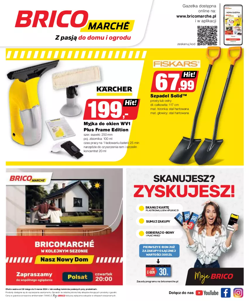 Gazetka promocyjna Bricomarche - Gazetka - ważna 28.02 do 09.03.2024 - strona 1 - produkty: Gra, Myjka do okien, O nas