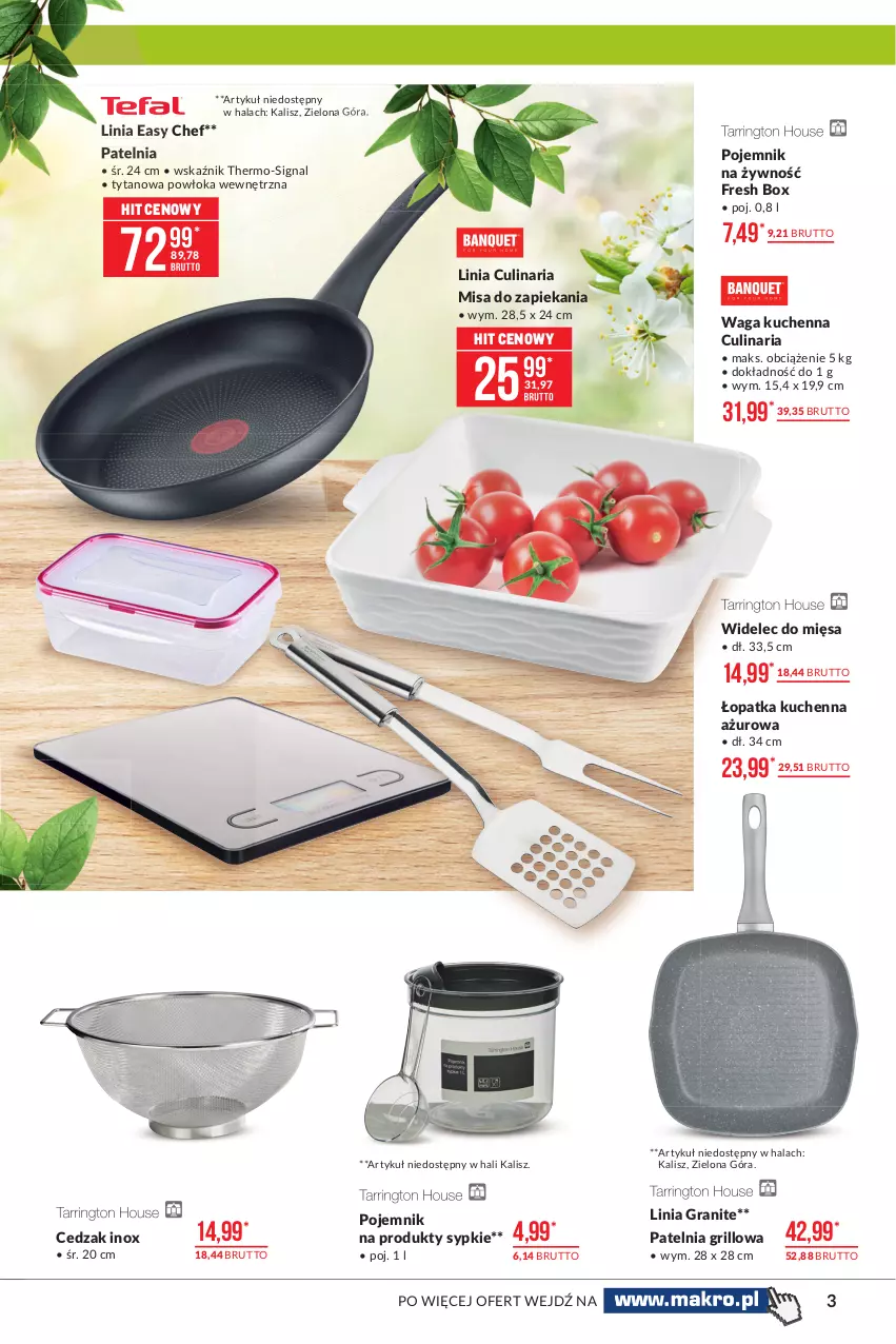 Gazetka promocyjna Makro - [Oferta promocyjna] Artykuły przemysłowe - ważna 04.05 do 17.05.2021 - strona 3 - produkty: Cedzak, Gra, Grill, Patelnia, Patelnia grillowa, Pojemnik, Tytan, Waga, Widelec