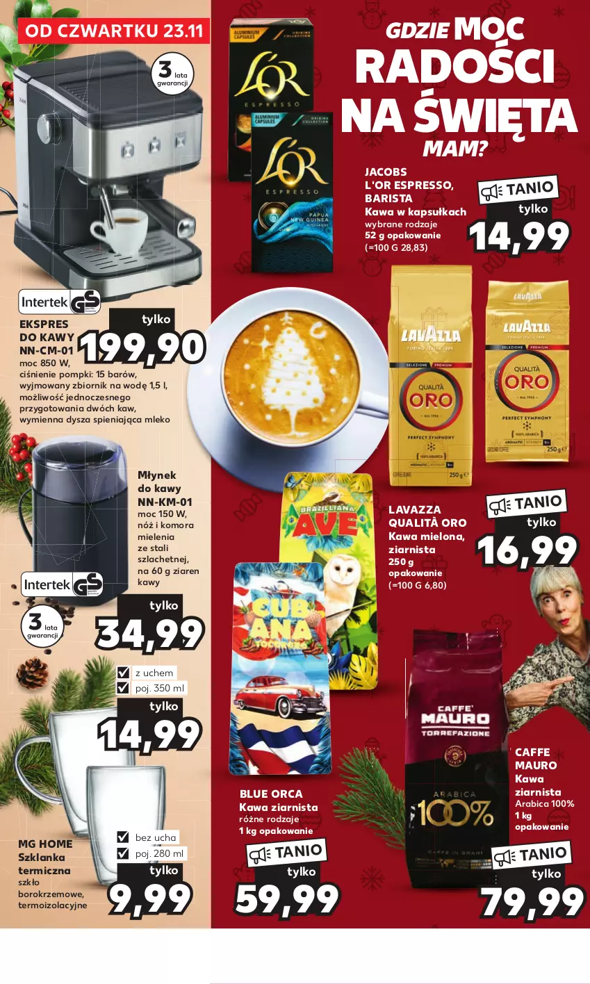 Gazetka promocyjna Kaufland - Kaufland - ważna 23.11 do 24.12.2023 - strona 14 - produkty: BIC, Herbata, Jacobs, Kawa, Kawa mielona, Kawa ziarnista, Lavazza, Mleko, Młynek, Młynek do kawy, Szklanka