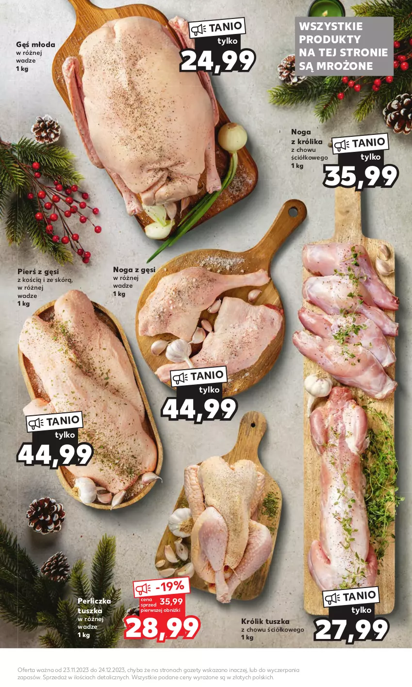 Gazetka promocyjna Kaufland - Kaufland - ważna 23.11 do 24.12.2023 - strona 5 - produkty: Królik, Perliczka, Tusz