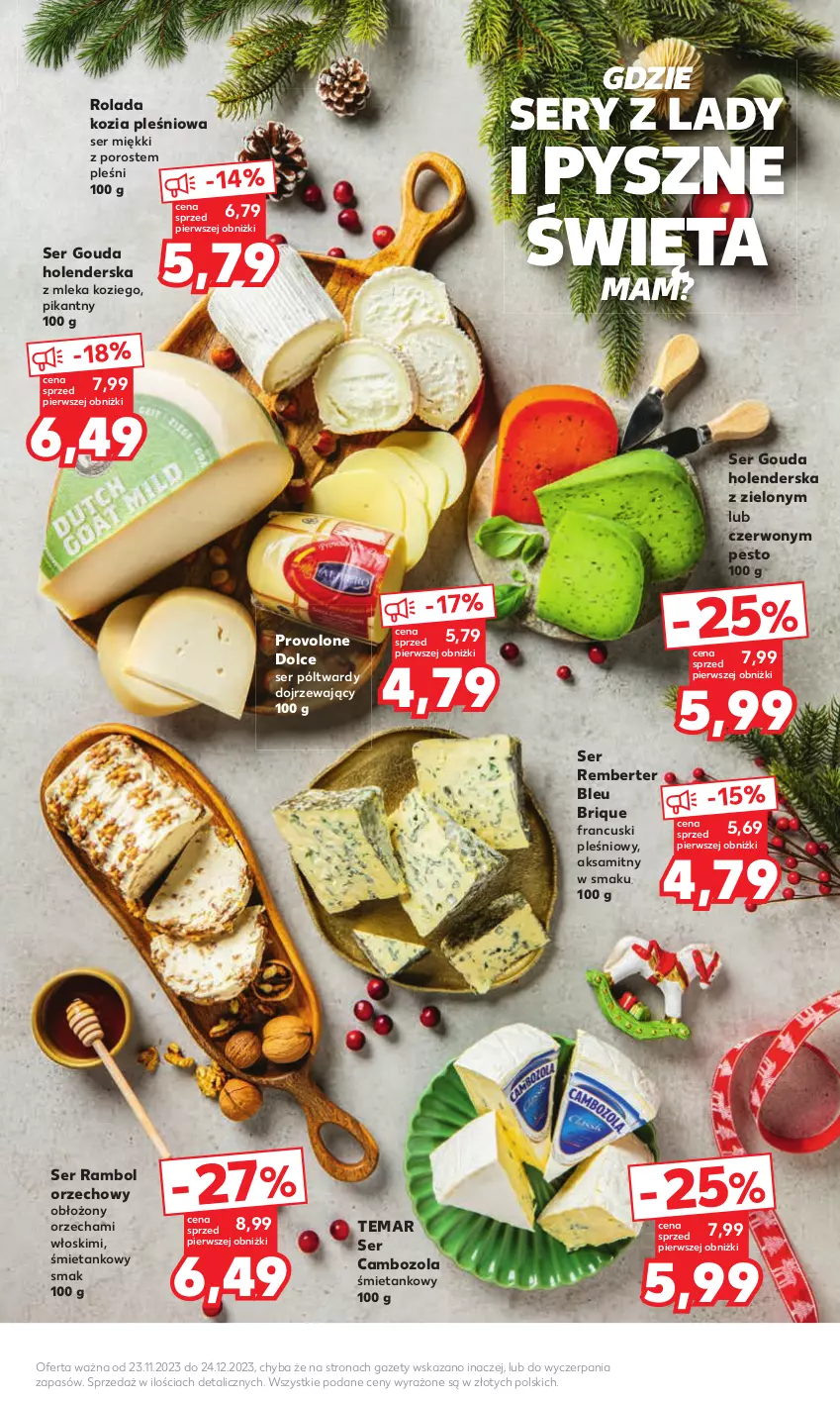 Gazetka promocyjna Kaufland - Kaufland - ważna 23.11 do 24.12.2023 - strona 7 - produkty: Aksam, Gouda, Pesto, Por, Rolada, Ser