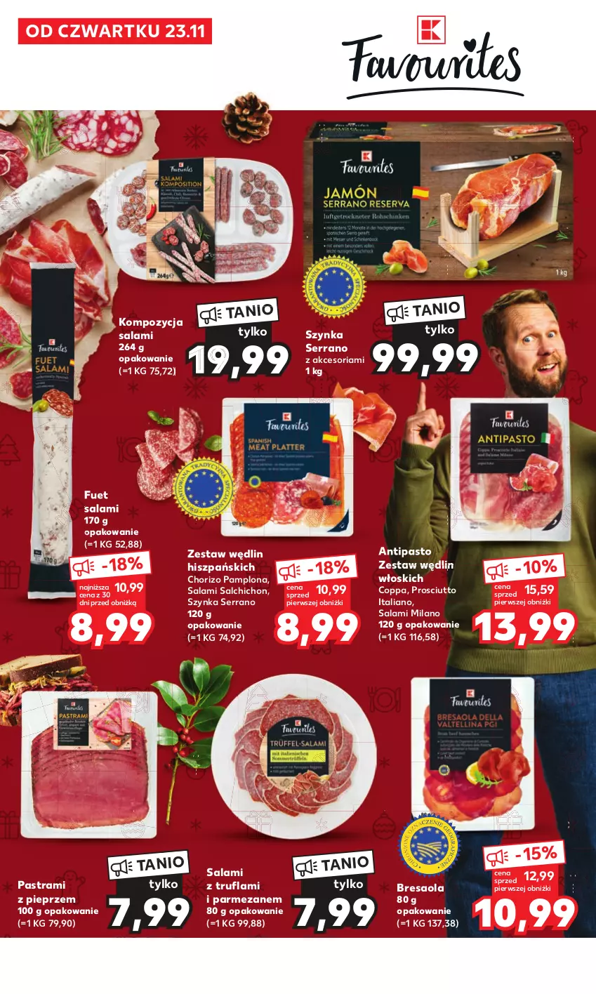 Gazetka promocyjna Kaufland - Kaufland - ważna 23.11 do 24.12.2023 - strona 8 - produkty: Bresaola, Parmezan, Pieprz, Prosciutto, Salami, Ser, Szynka