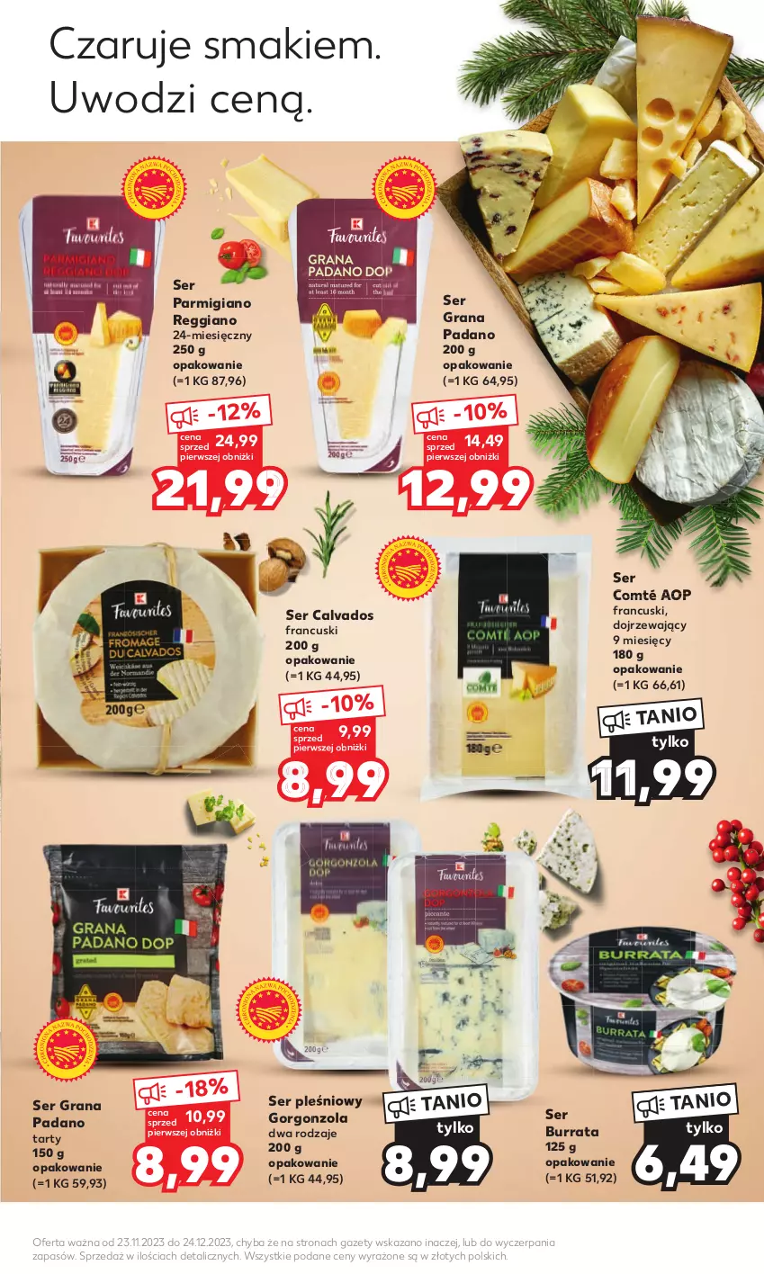 Gazetka promocyjna Kaufland - Kaufland - ważna 23.11 do 24.12.2023 - strona 9 - produkty: Burrata, Gorgonzola, Gra, Ser, Ser pleśniowy