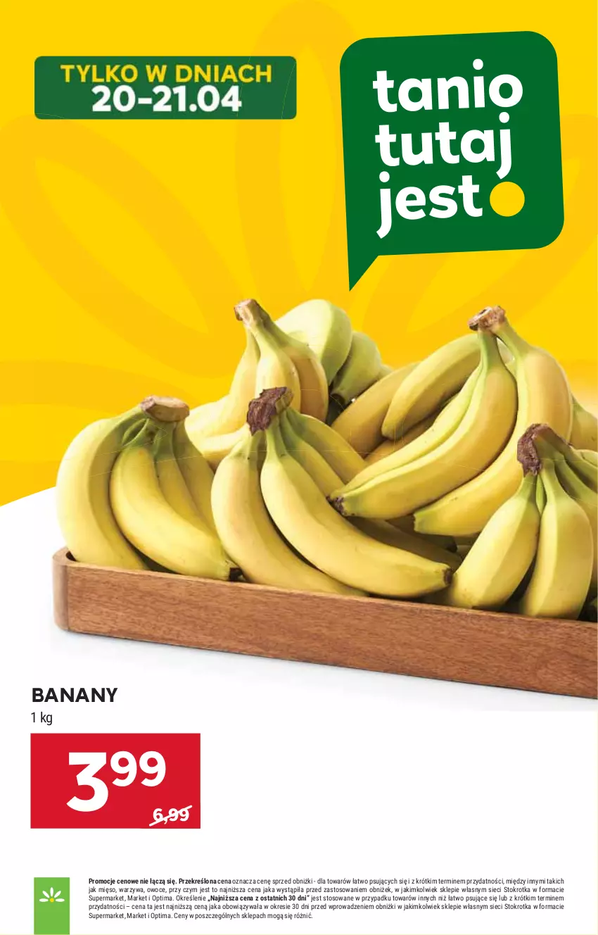 Gazetka promocyjna Stokrotka - Supermarket - ważna 16.04 do 22.04.2026 - strona 3 - produkty: Banany, HP