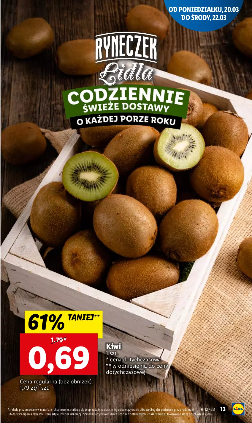 Gazetka promocyjna Lidl - GAZETKA - ważna 20.03 do 22.03.2023 - strona 13 - produkty: Kiwi