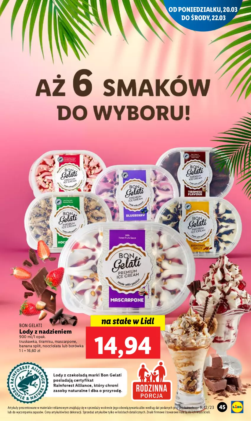 Gazetka promocyjna Lidl - GAZETKA - ważna 20.03 do 22.03.2023 - strona 53 - produkty: Borówka, Lody, Mascarpone