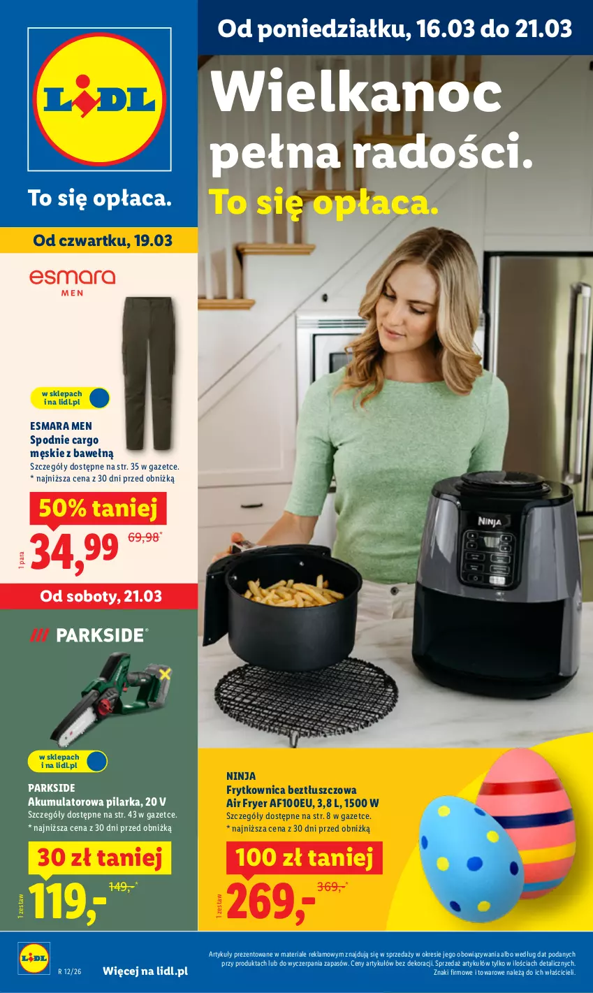 Gazetka promocyjna Lidl - Oferta ważna od 16.03 - ważna 16.03 do 21.03.2026 - strona 1 - produkty: Akumulator, Parkside, Spodnie
