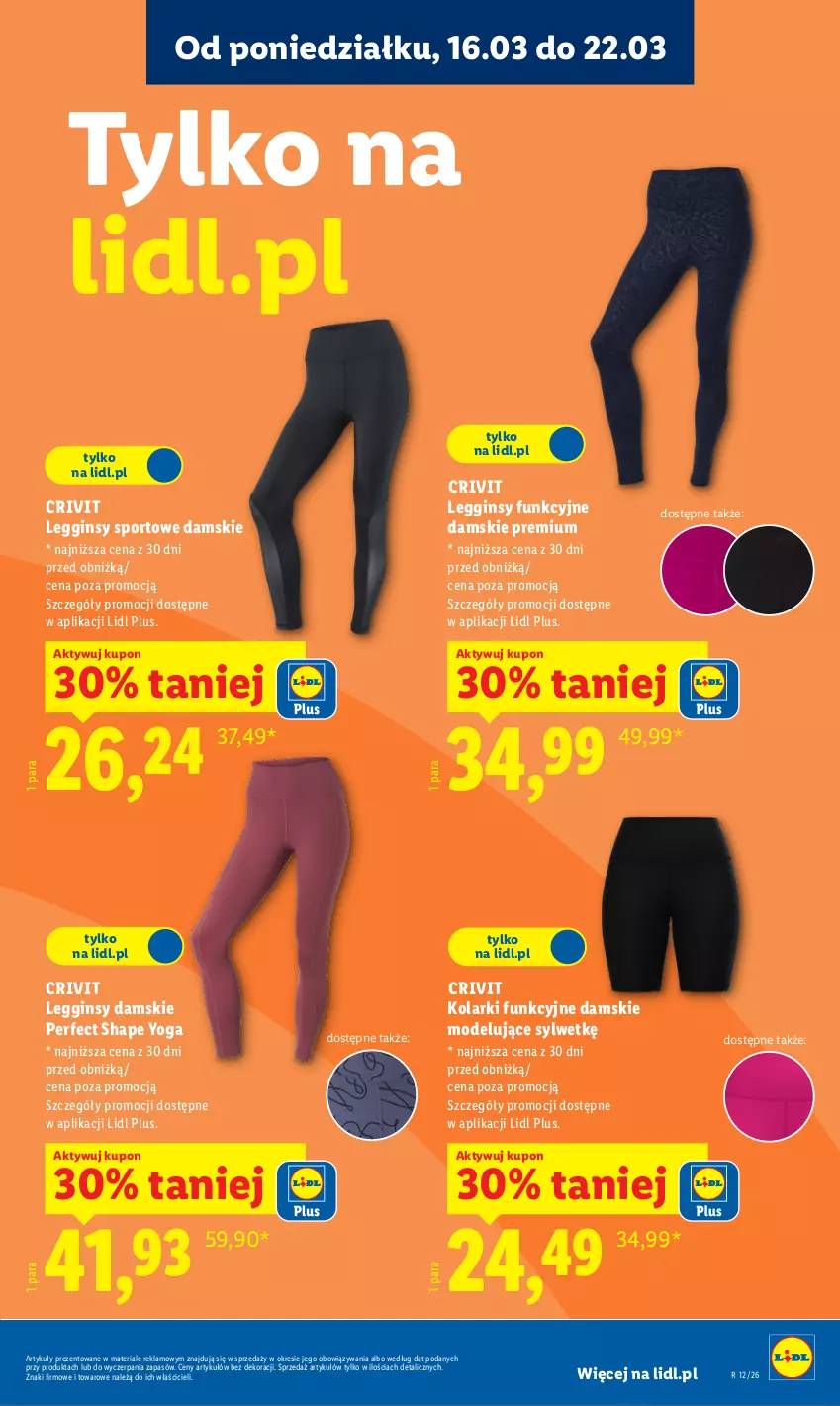 Gazetka promocyjna Lidl - Oferta ważna od 16.03 - ważna 16.03 do 21.03.2026 - strona 25 - produkty: Gin, Legginsy, Por, Sport